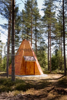 Teepee Cabin in Forest