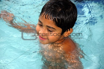 Boy Swimming