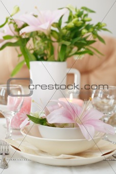 Festive table setting