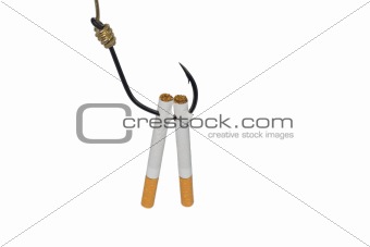 Cigarettes on Fishing hook