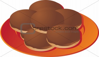 Cookies on plate