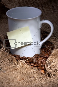 Cup with sticky note  (RS)