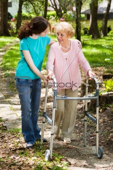 Walking with Grandma