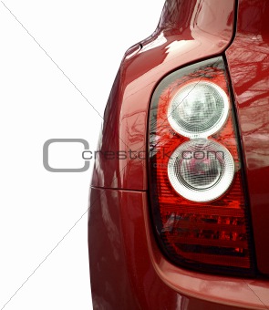 Car isolated on white.