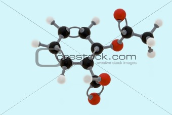 Aspirin molecular structure