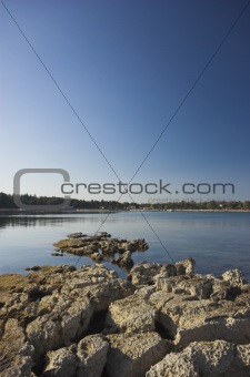 Rocky croatian beach