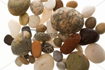Pile of beach pebbles