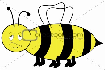 annoyed bee cartoon