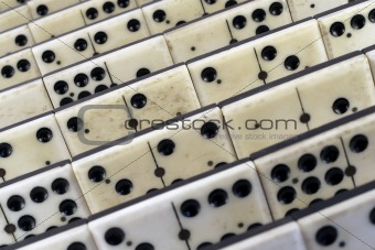 Old ivory domino