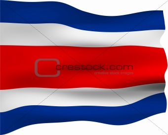 3D Flag of Costa Rica