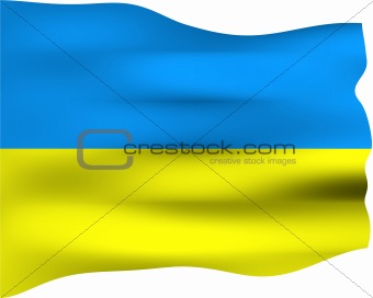 3D Flag of Ukraine