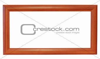 Red wooden picture frame