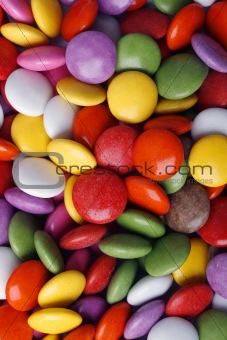 Colorful candy macro