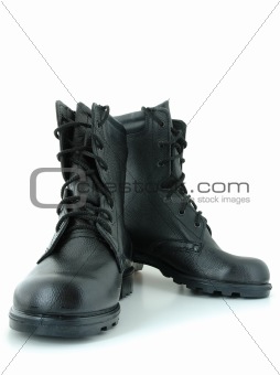 Army boots.