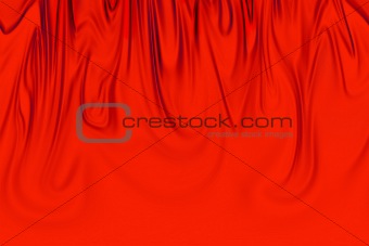 Red silk veil