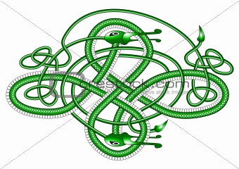 Celtic knot dragon;