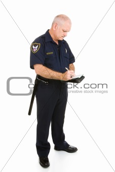 Policeman Writing Ticket