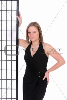 Sexy Woman in black dress