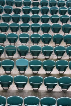 Empty Seating at Sports Stadium