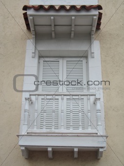 old house balcony