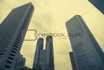 skyscrapers background