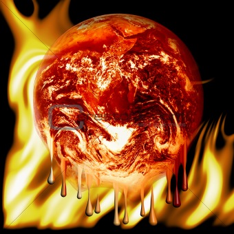 Burning earth fire