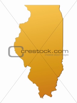 Illinois (USA) map