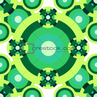 Psychedelic green pattern