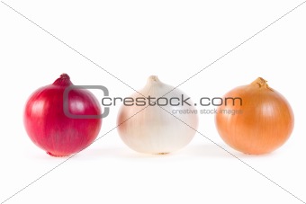 Three fresh onions