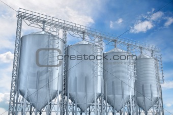 agricultural elevator building for corn storage