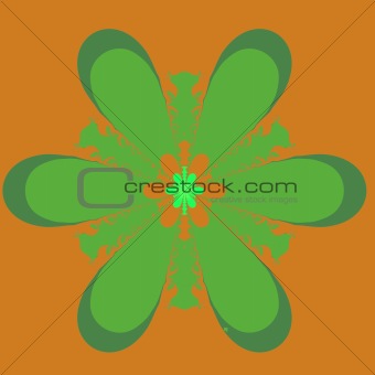 Green and Orange Fractal