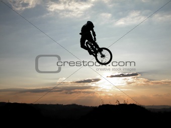 Mountain bike jump