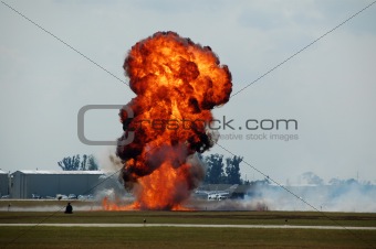 Large explosion at airport