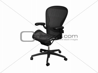 Black office chair.