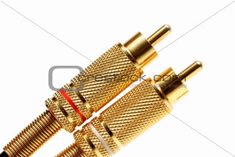 stereo audio jacks gold plated