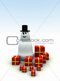 Snowman and Christmas Presents 21