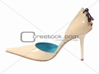 white woman shoe