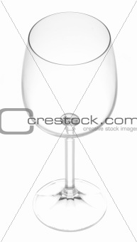 Wine Glass on White