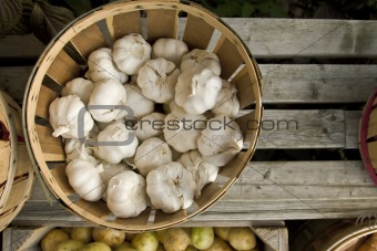 Garlic in Basket