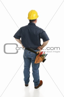 Construction Worker Rear View