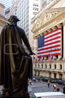 George Washington at New York Stock Exchange