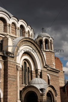 Stormy church