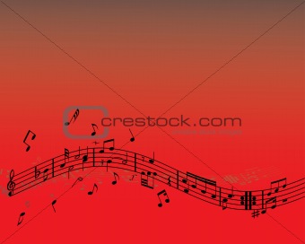 vector notes red