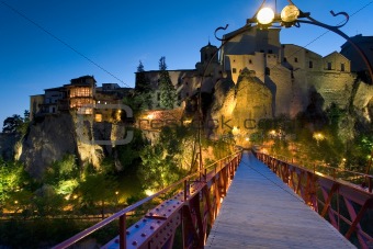 Dusk in the city of Cuenca