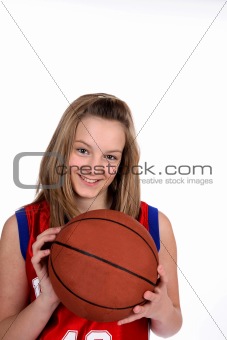 Basketball teenage girl