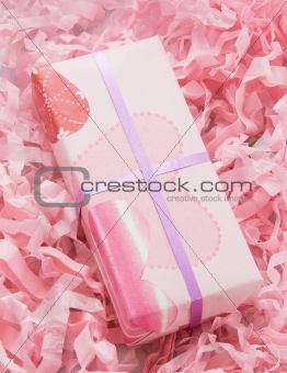 Small pink gift box