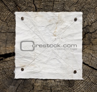 Old Paper On Wooden Background