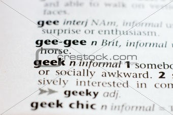 The definition of geek