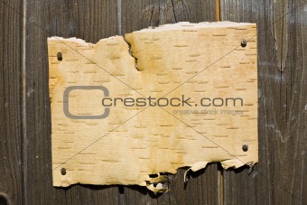 Bark On Wooden Background
