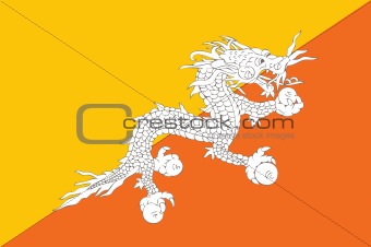national flag of bhutan